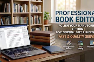 professionally edit and review your fiction manuscript