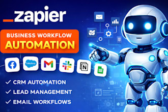 setup zapier automation for CRM lead capture email workflow and app integ
