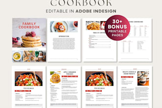 design a professional meal prep guide or healthy cooking cuisine ebook