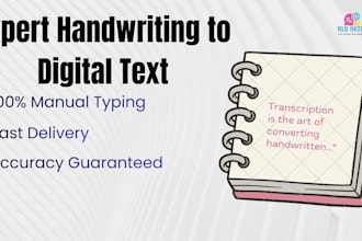 convert handwriting to digital text accurately