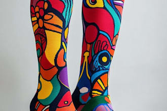 design custom and unique socks design