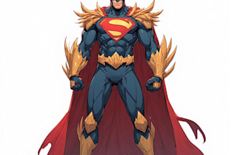 superhero character for comics