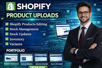 do shopify products editing, variants, stock updates,inventory, stock management