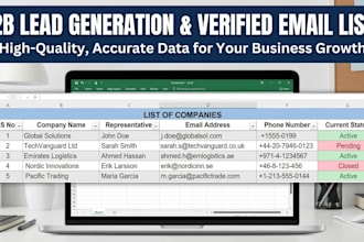 do targeted b2b lead generation and email listing