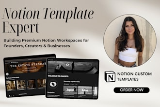 build custom notion workspace or template for your business