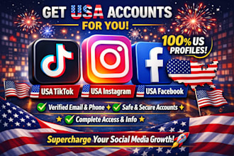 setup usa tiktok account, usa instagram account,