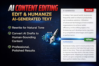 professionally edit ai content for blogs websites and marketing