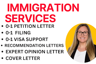 write an o1 visa and legal petition filling