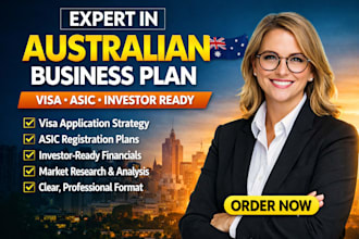 write an australian business plan for visa grant and asic registration