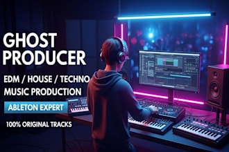 be your edm ghost producer for house techno tech house music production