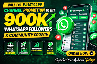 do whatsapp channel promotion to hit 900k whatsapp followers, whatsapp community