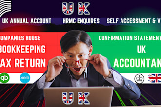 be your UK accountant, file UK tax ct600 hmrc tax return payroll and bookeeping