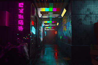 create cinematic 3d environment game ready art