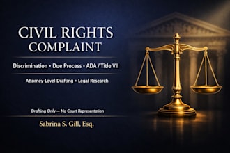 draft your civil rights complaint and lawsuit pleadings