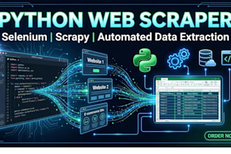 build a custom web scraper in python with selenium or scrapy