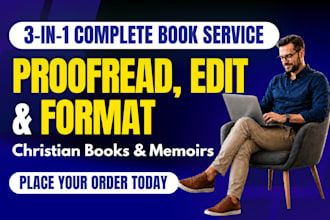 copy edit, proofread and format christian book