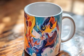 do awesome custom coffee mug design