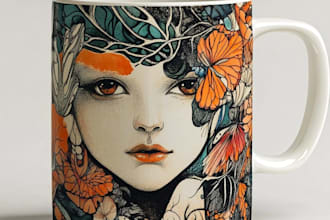 create wonderful coffee mug, tumbler, drinkware designs