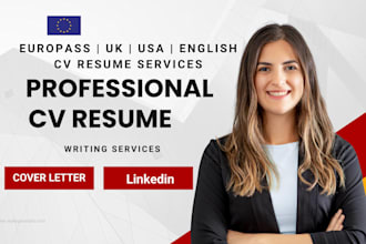 create federal military executive cv resume writing uk usa europass design build