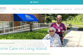 design a healthcare, home care and home health website