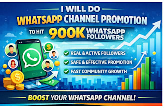 do whatsapp channel promotion to hit 900k whatsapp followers, whatsapp community