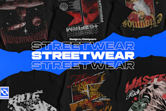 unique streetwear t shirt design