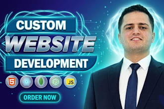 develop custom websites as full stack developer