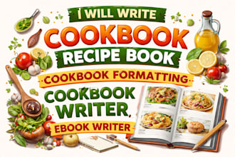 write cookbook recipe book, cookbook formatting, cookbook writer ebook writer