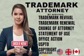 be your us trademark attorney registration, and patent filling, uspto, sou