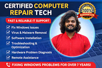repair your laptop, PC and fix any windows issue remotely