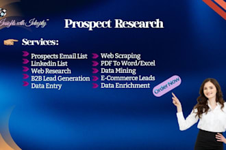 generate targeted b2b leads via linkedin prospect research