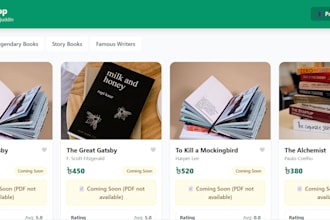 develop a digital store with admin panel