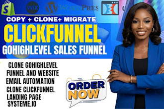 copy, clone, migrate gohighlevel website click funnel kajabi sales funnel expert