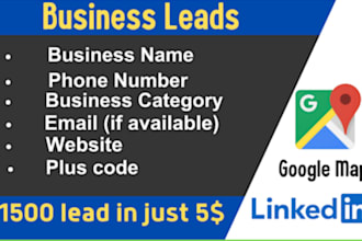 provide b2b lead generation email list building data scraper