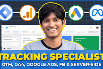 setup google analytics 4, ga4 ecommerce tracking, conversion tracking with GTM
