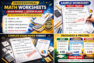 create custom math worksheet