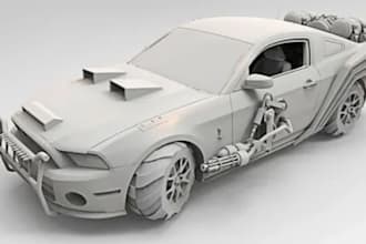do realistic 3d car modeling for games fivem and 3d printing, gta v, pbr texture