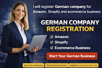 register german company for amazon shopify and ecommerce business