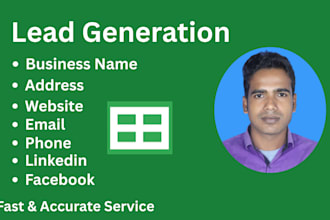 do b2b lead generation, email list building and web research