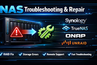 troubleshoot and fix nas issues on ugreen, synology, truenas, unraid