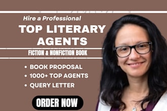 write  compelling query letter, synopsis to  literary agents for book submission