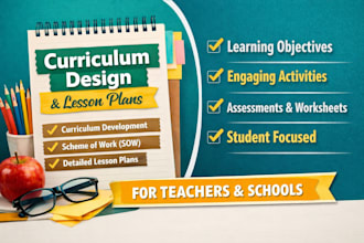 develop curriculum, scheme of work, and lesson plans