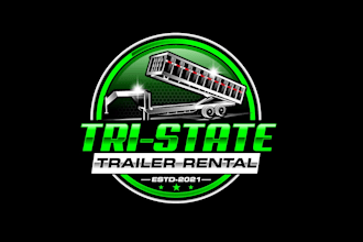 create graceful and fantastic dump trailer logo design