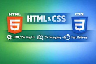 fix HTML CSS bugs and errors
