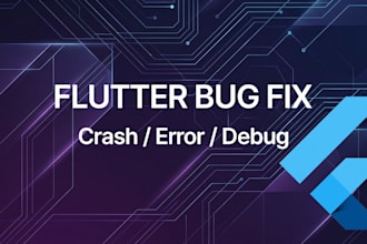 fix flutter bug error crash or firebase issue