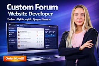 build custom forum website with xenforo mybb vbulletin django discourse phpbb