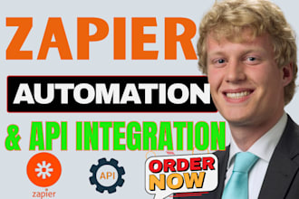 setup zapier integration for CRM, API, webhook and workflow automation