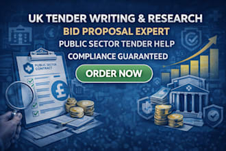 uk tender writing and research bid proposal expert public sector tender help