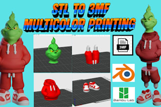 edit stl file to 3mf for bambu lab stl splitting 3mf file multicolor 3d printing