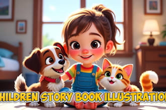 children book story illustration children story book illustration book cover